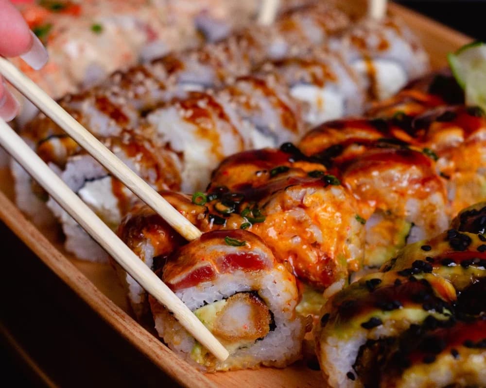 Preparación de makis en Sugu Rolls